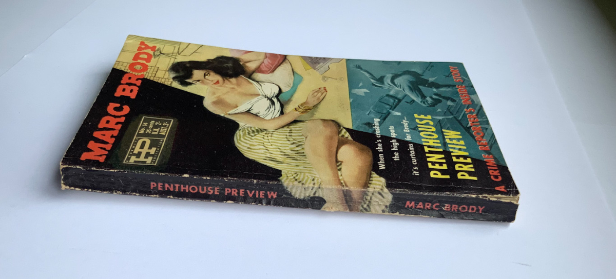 PENTHOUSE PREVIEW Australian crime pulp fiction book by marc Brody 1958